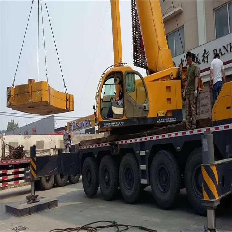 绍兴当地吊车出租|机器吊装|75吨|工厂搬迁服务